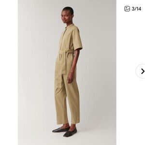 COS Short-Sleeved Utility Jumpsuit Khaki Size 6